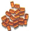 20 18mm Topaz Chiclet Glass Beads